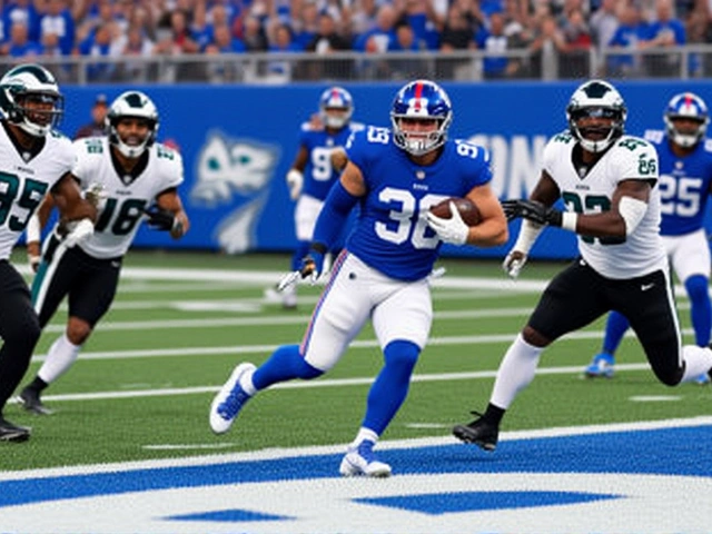 Cam Skattebo’s 3‑TD Night Powers Giants Past Eagles 34‑17